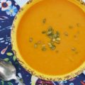 Vegan & Gluten-Free Sweet Potato Crockpot Soup - A simple autumn-inspired healthy crockpot sweet potato soup that will satisfy anyone who observes a vegan, gluten-free, or non-restrictive diet, as well as anyone who just craves a delicious autumn soup.