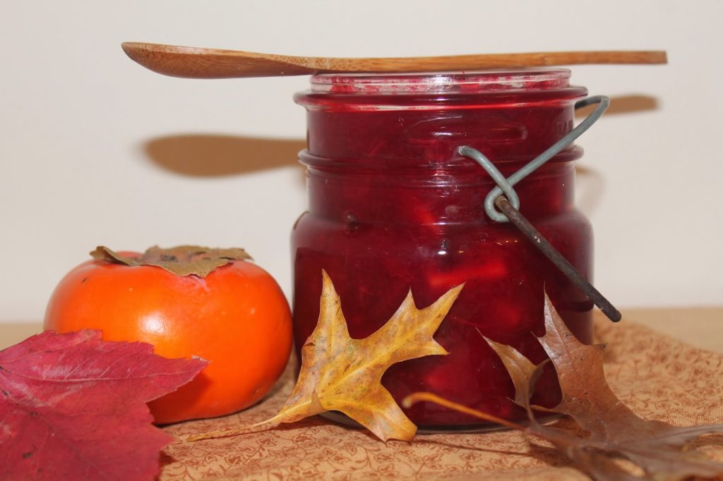 Persimmon Cranberry Sauce - Savory Moments | Bring something new to your Thanksgiving table with this November roundup of unique holiday recipes from some of your favorite food bloggers.