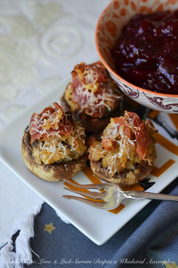 Prosciutto & Asiago Stuffed Mushrooms - Not only are these stuffed mushrooms a great way to use up leftover stuffing, but they are also perfect for any holiday party or gathering. The small, bite-sized portions make them a great appetizer that can easily be shared and enjoyed by all. But this prosciutto and asiago cheese stuffed appetizer doesn't have to be reserved for special occasions, it can also be enjoyed as a side dish for a weeknight dinner.