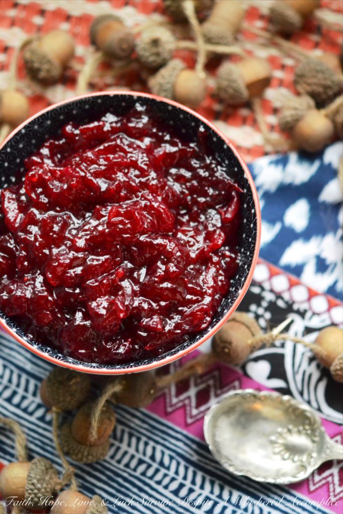 Average Thanksgiving cranberry sauce is transformed into something truly special with the addition of tequila, lime, and salt.