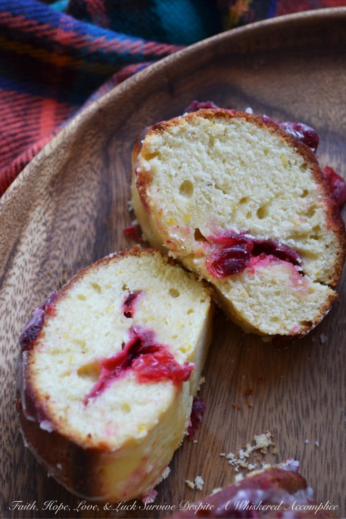Cranberry & Beer Breakfast Bundt Cake - Cranberry sauce and beer are the secret to making this fall breakfast Bundt cake so amazingly delicious. Who says you can't have beer for breakfast?