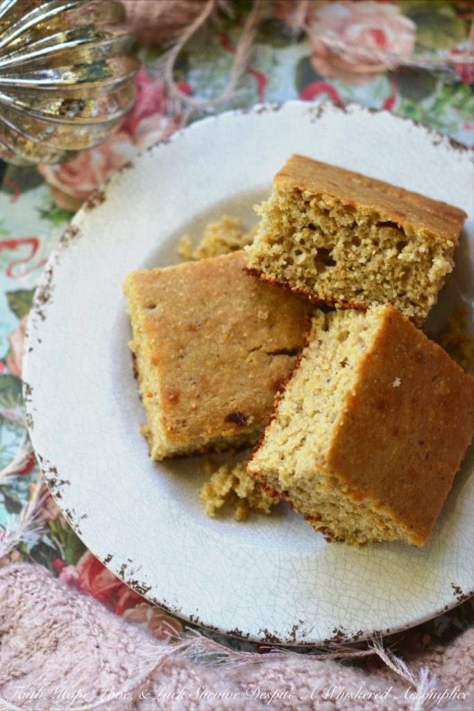 Christmas Cornbread with Eggnog - How do you turn ordinary everyday cornbread into Christmas Cornbread? Add a little bit of eggnog, apple butter, and Christmas spirit.