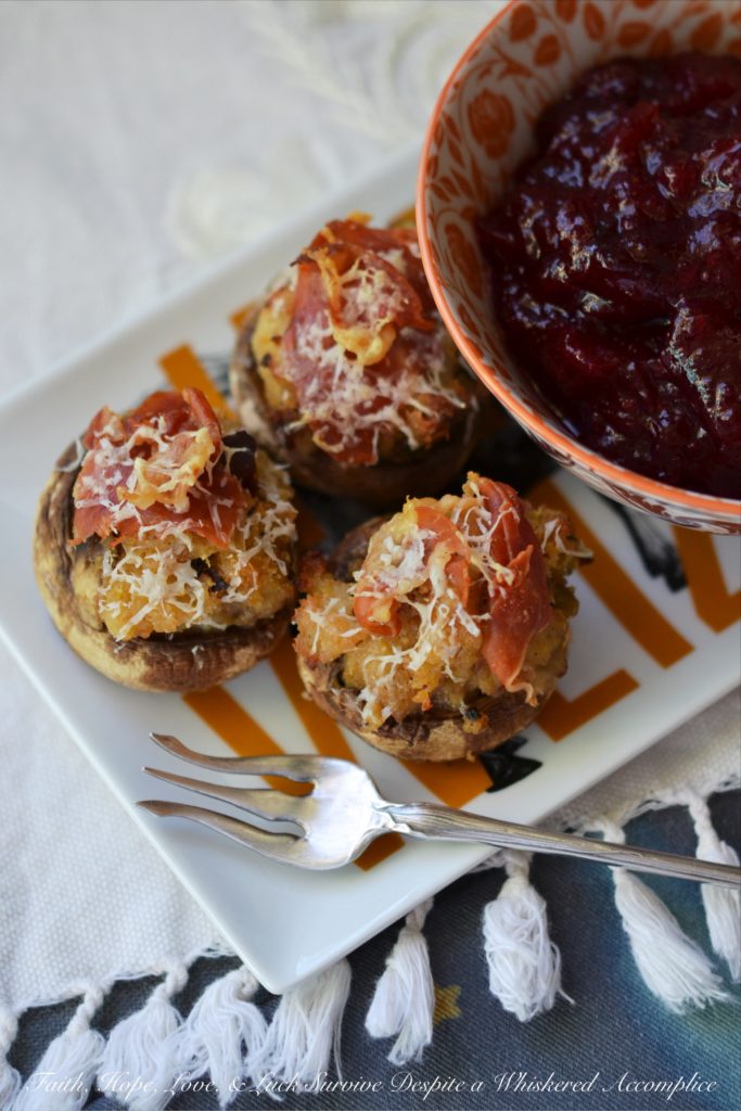 Prosciutto & Asiago Stuffed Mushrooms - Not only are these stuffed mushrooms a great way to use up leftover stuffing, but they are also perfect for any holiday party or gathering. The small, bite-sized portions make them a great appetizer that can easily be shared and enjoyed by all. But this prosciutto and asiago cheese stuffed appetizer doesn't have to be reserved for special occasions, it can also be enjoyed as a side dish for a weeknight dinner.