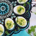 Egg Salad Deviled Eggs with Fresh Parsley - Having a hard time deciding whether or not you should make egg salad or deviled eggs? Why choose, when you can have the best of both worlds with these egg salad deviled eggs? They're super-creamy and full of delicious flavor, with a little bit of fresh parsley to brighten them up and add a lovely pop of color.