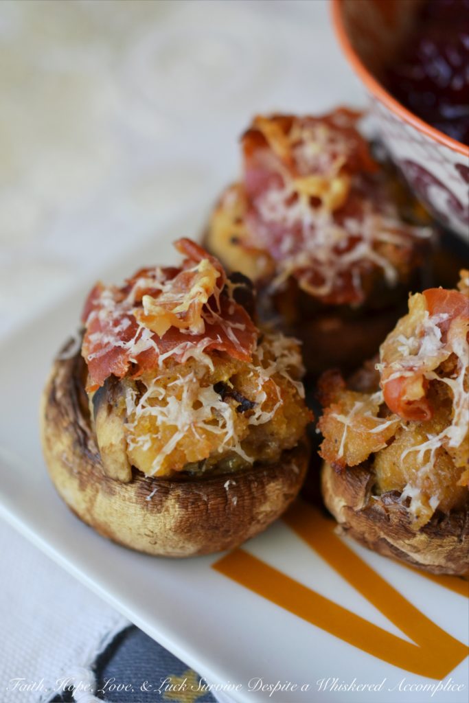 Prosciutto & Asiago Stuffed Mushrooms - Not only are these stuffed mushrooms a great way to use up leftover stuffing, but they are also perfect for any holiday party or gathering. The small, bite-sized portions make them a great appetizer that can easily be shared and enjoyed by all. But this prosciutto and asiago cheese stuffed appetizer doesn't have to be reserved for special occasions, it can also be enjoyed as a side dish for a weeknight dinner.