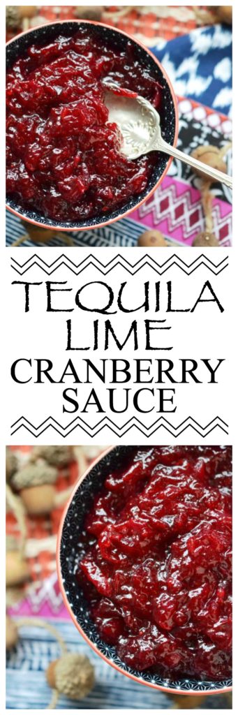 Average Thanksgiving cranberry sauce is transformed into something truly special with the addition of tequila, lime, and salt.