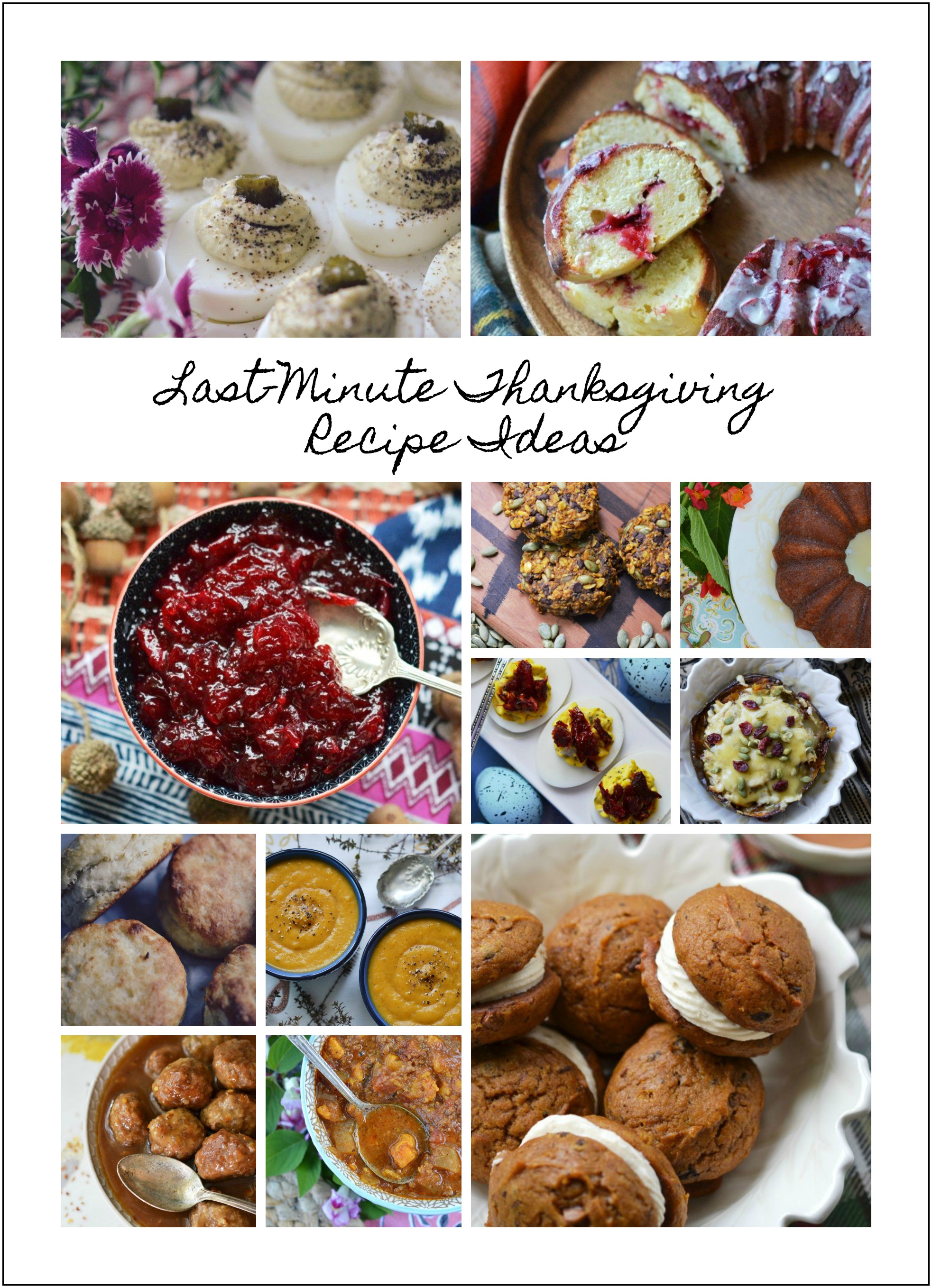 Our favorite last-minute recipe ideas to help you survive Thanksgiving dinner without being boring, tasteless, or over-the-top traditional.