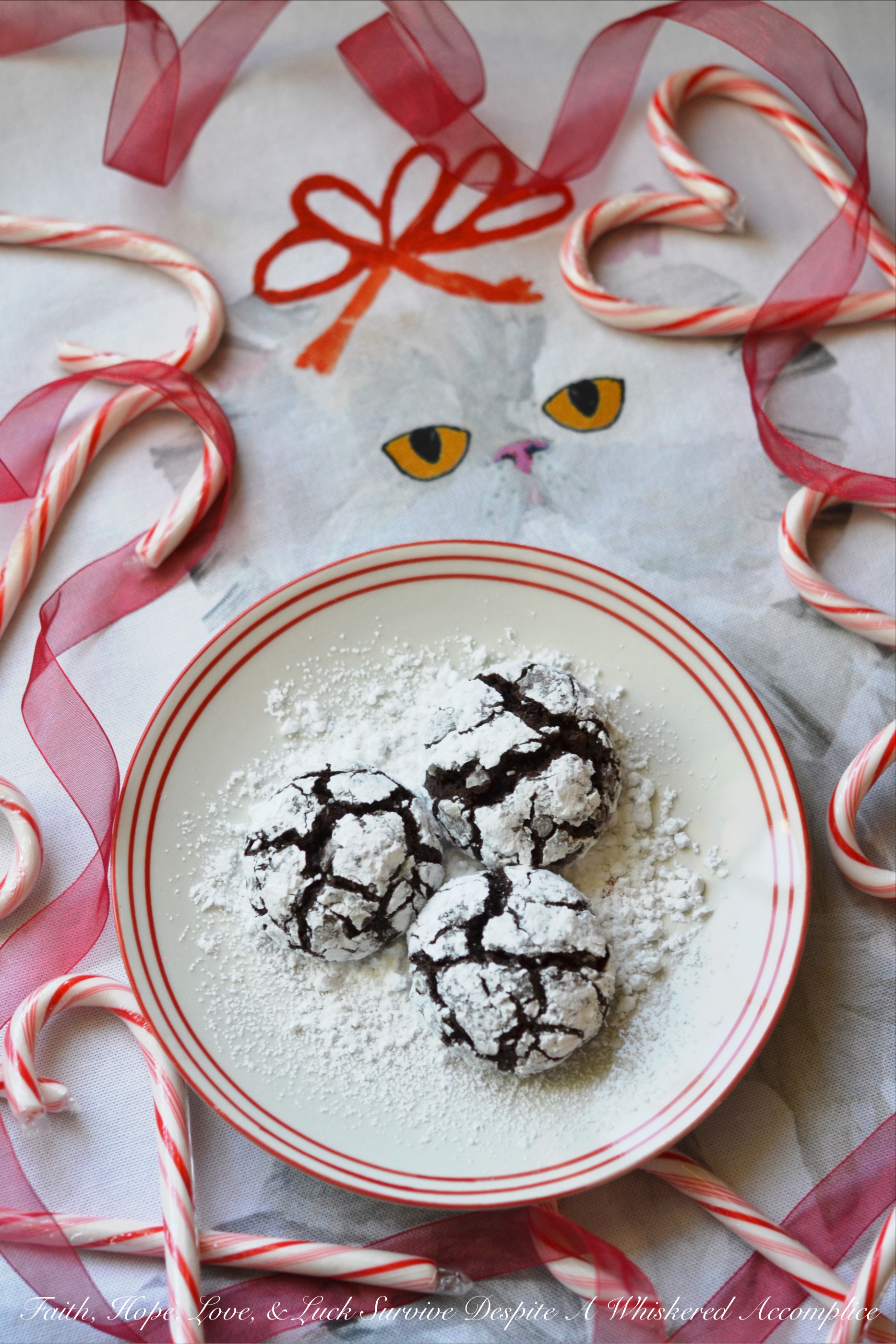 Mexican Chocolate Chip Crinkle Cookies #ChristmasCookies