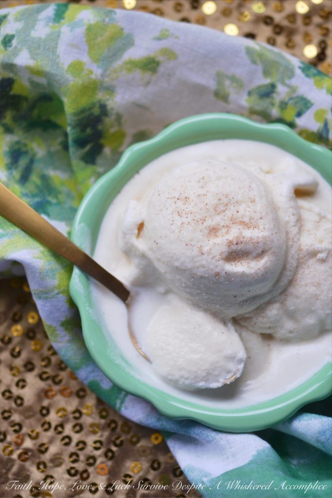 No-Churn Eggnog Soft-Serve Ice Cream - This no-churn version of soft-serve ice cream is infused with eggnog, cream, and a touch of rum. It's a decadent addition to any holiday celebration.