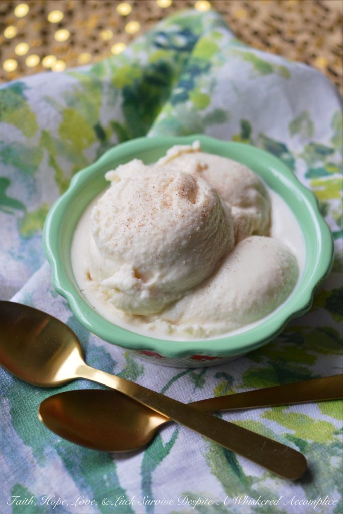 No-Churn Eggnog Soft-Serve Ice Cream - This no-churn version of soft-serve ice cream is infused with eggnog, cream, and a touch of rum. It's a decadent addition to any holiday celebration.