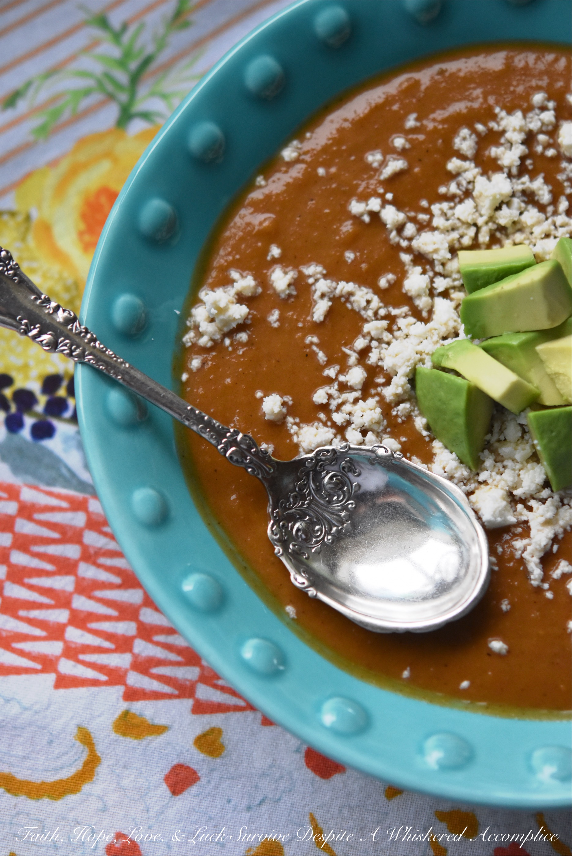 Slow-Cooker Sweet Potato Chocolate Mole Soup 