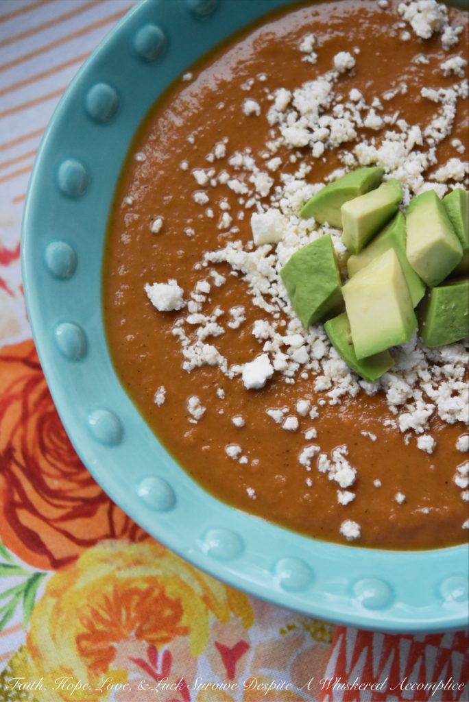 Slow-Cooker Sweet Potato Chocolate Mole Soup - This recipe is perfect for those days you're craving something just a little bit different. It's spicy, flavorful, and a great excuse to open up a bar of chocolate. If you're the type of person that needs an excuse, that is. Me, well, I don't really need an excuse. When it comes to Mexican sweet potato soup with mole flavors, I'm definitely all in.