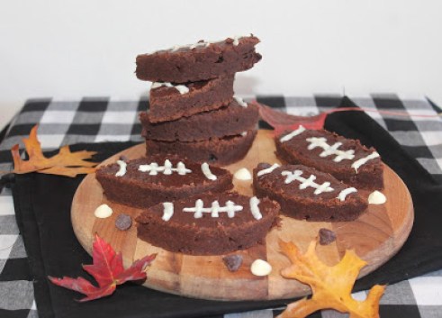 Greek Yogurt Football Brownies - Savory Moments - Welcome to the Friday Frenzy, the best food and craft link party on the web. Visit us this week to see what recipes and crafts we are most excited about.