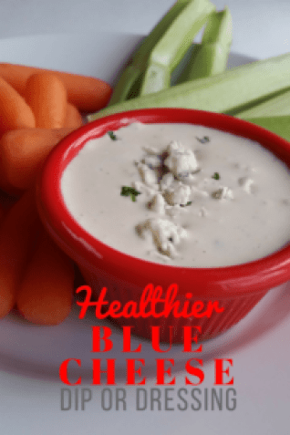 Healthier Blue Cheese Dip or Dressing - Hardly A Goddess - Welcome to the Friday Frenzy, the best food and craft link party on the web. Visit us this week to see what recipes and crafts we are most excited about.