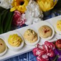 Deviled Eggs Three Delicious Ways - Turn ordinary deviled eggs into something delightfully delicious using the condiments and garnishes you have on hand in your refrigerator, pantry, or spice cabinet. These Thousand Island, Worcestershire, and Mild Pepper Ring Deviled Eggs are just three examples of what you can create with everyday ingredients.