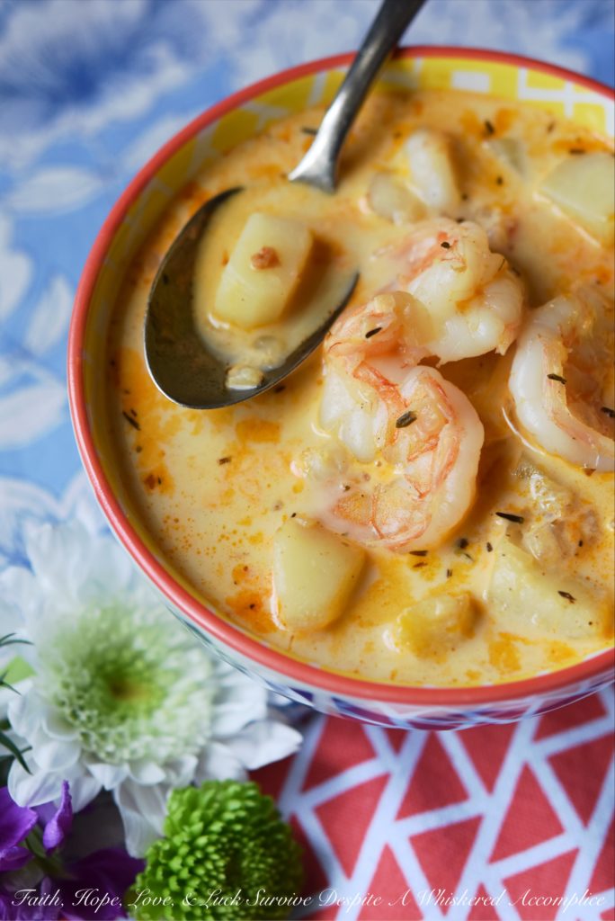 One-Pot Cajun Shrimp Chowder - Whether you find yourself craving a little taste of Mardi Gras, or maybe perhaps you’re just in the mood for a big, cozy bowl of spicy seafood goodness, this one-pot shrimp chowder is calling your name. It’s absolutely loaded with tender potatoes and juicy, plump shrimp, and every spoonful is creamy, spicy, and bursting with flavor. Trust us, if you’ve got a hankering for Cajun comfort food, this soup is about to become your new favorite. This chowder is going to have you coming back for seconds, possibly even thirds.