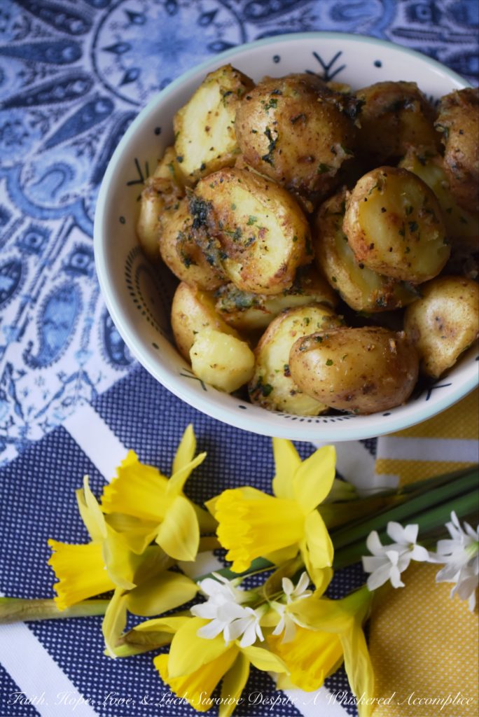 The ground sea salt, black pepper, and parsley crust on these boiled Baby Yukon Gold Potatoes turn them into a totally memorable side dish your family will ask for over and again, whether it's for St. Patrick's Day or just another Tuesday night dinner.