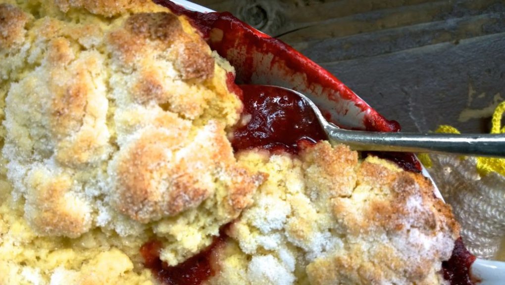 Any Fruit Cobbler - Little House Big Alaska - Now that the warmer weather is finally making itself known, it's time to share some "Spring Inspired Recipes." We've rounded up a few of our favorite spring-worthy favorites for this April Recipe Round-Up.