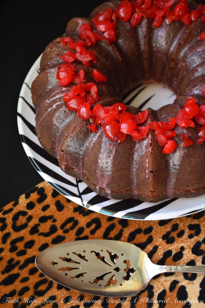 Vivid red maraschino cherries give this luscious lemon buttermilk Bundt cake a distinctive flavor, while also making it brilliantly, colorfully, and deliciously beautiful.