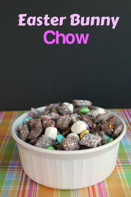 Easter Bunny Chow - Girl Gone Mom - Now that the warmer weather is finally making itself known, it's time to share some "Spring Inspired Recipes." We've rounded up a few of our favorite spring-worthy favorites for this April Recipe Round-Up.