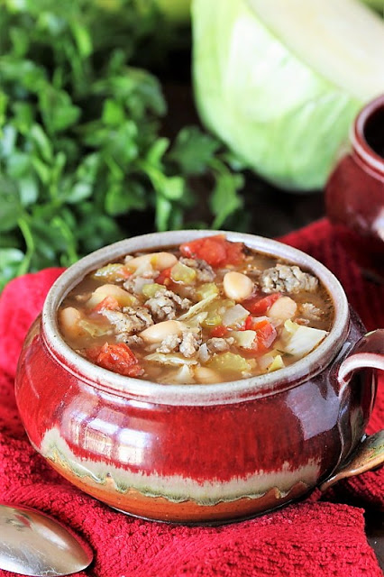 White Bean & Sausage Soup - The Kitchen Is My Playground - Welcome to the Friday Frenzy, the best food and craft link party on the web. Visit us this week to see what recipes and crafts we are most excited about.