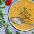 French Cream of Carrot Soup - This vibrant creamy soup recipe made using Herbes de Provence, carrots, milk, and cream is super flavorful without using a ton of ingredients. It's also a great way to turn carrots into a main dish without a lot of work involved.