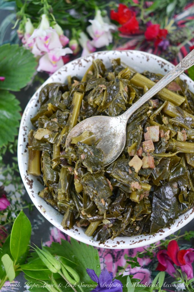 Honey Baked Ham Crockpot Collard Greens - Don't let that leftover honey baked ham bone go to waste. Instead, use it to make ham stock, which you can then use to make these comforting sweet and spicy collard greens in a crockpot or slow cooker. You'll discover that this flavorful side dish is truly a great accompaniment to almost any meal.