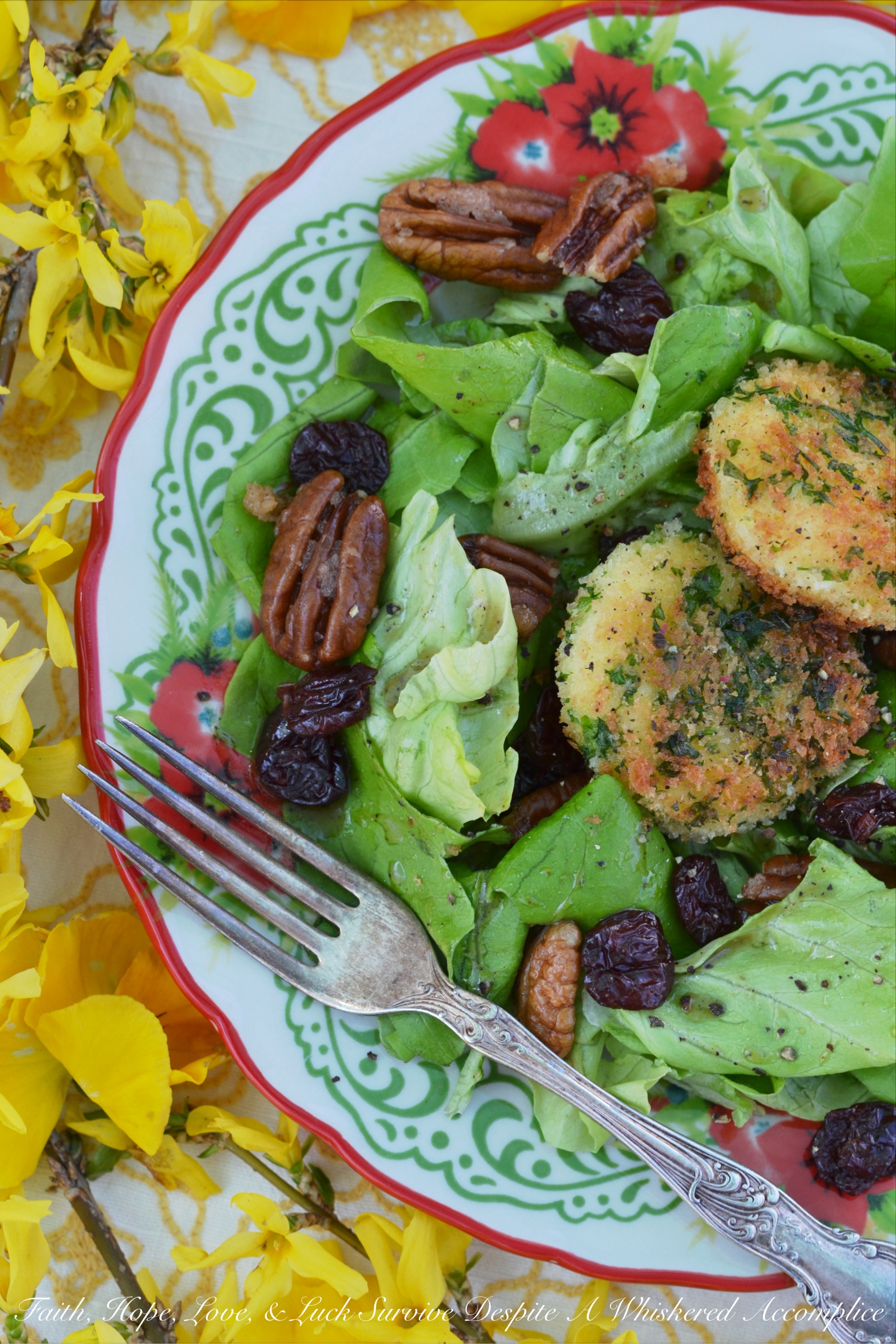 Toasted Goat Cheese & Pecan Salad