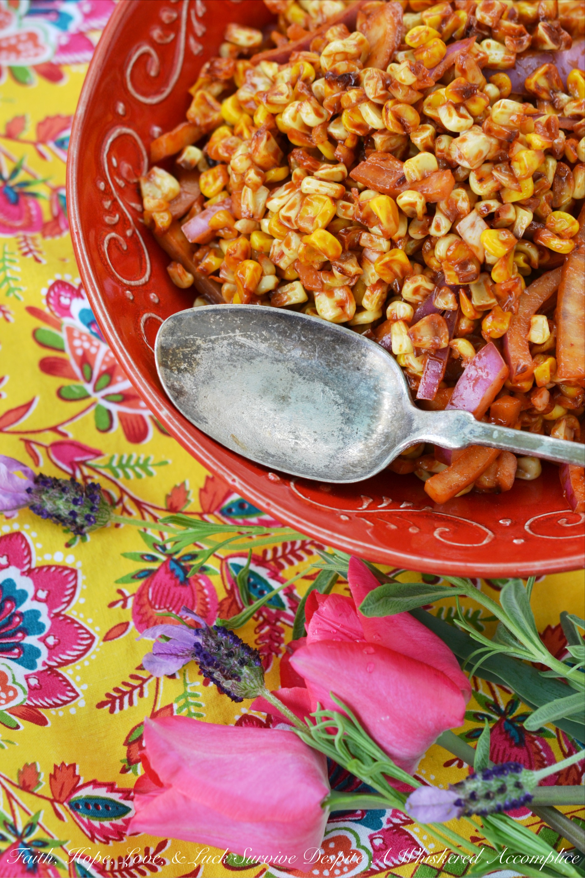 Roasted Corn Salad with Chile Vinaigrette