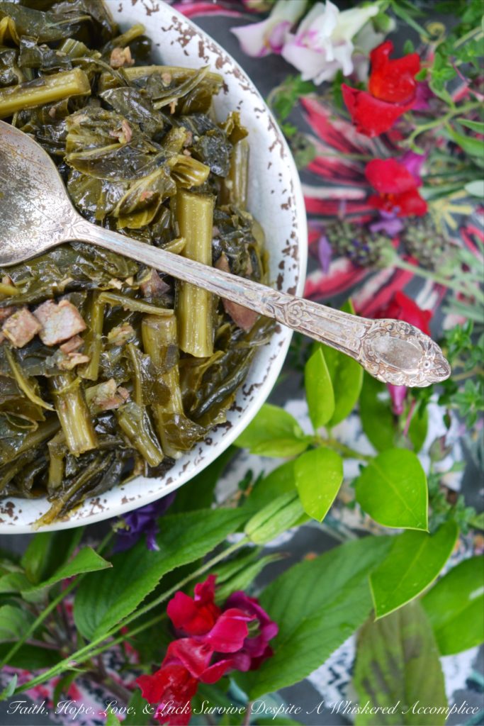 Honey Baked Ham Crockpot Collard Greens - Don't let that leftover honey baked ham bone go to waste. Instead, use it to make ham stock, which you can then use to make these comforting sweet and spicy collard greens in a crockpot or slow cooker. You'll discover that this flavorful side dish is truly a great accompaniment to almost any meal.