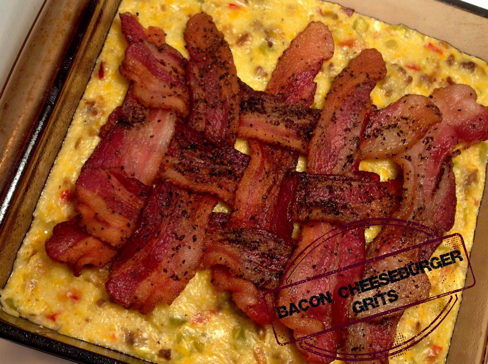 Bacon Cheeseburger Grits - Tumbleweed Contessa - Welcome to the Friday Frenzy, the best food and craft link party on the web. Visit us this week to see what recipes and crafts we are most excited about.