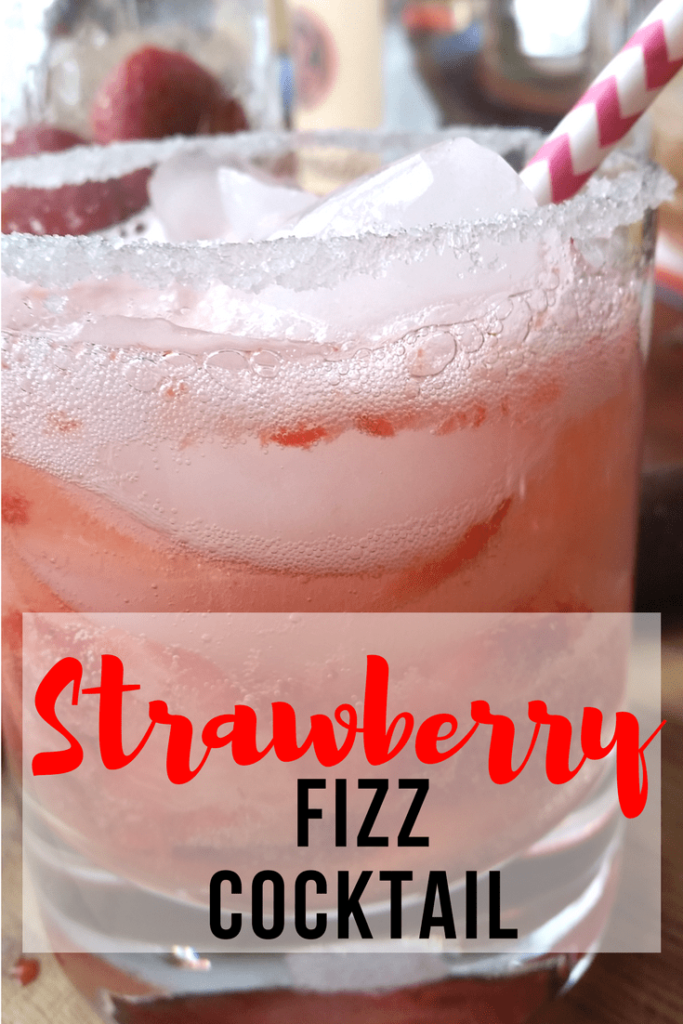 Strawberry Fizz Cocktail - Hardly A Goddess - Welcome to the Friday Frenzy, the best food and craft link party on the web. Visit us this week to see what recipes and crafts we are most excited about.