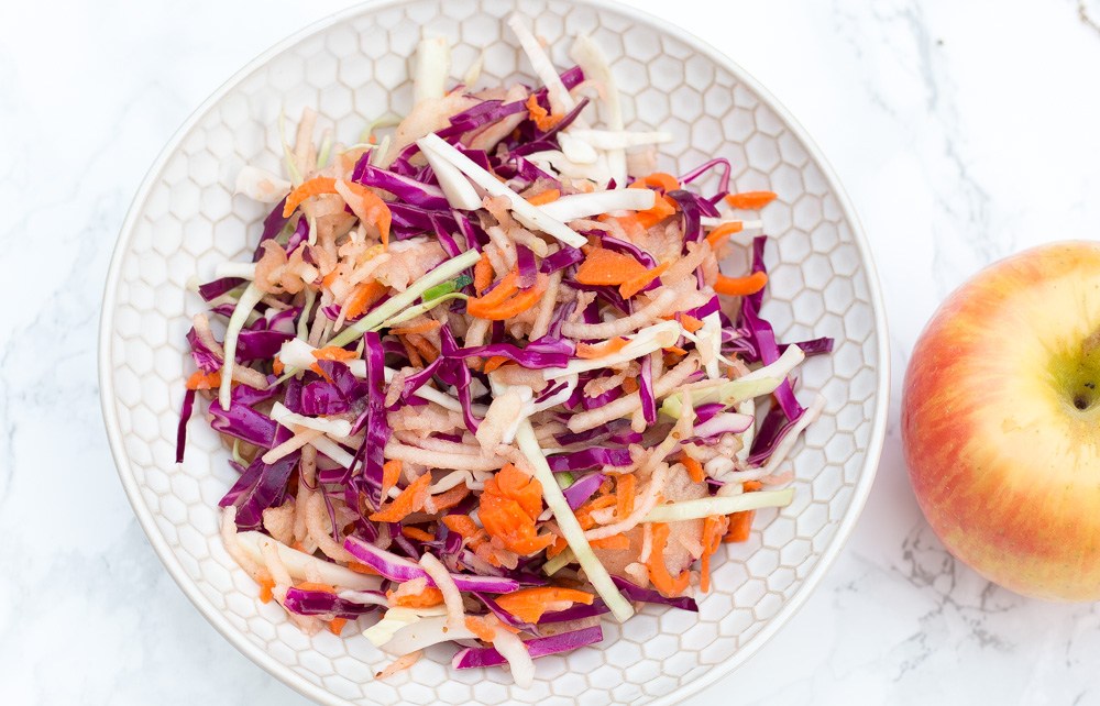 Veg and Apple Slaw - The Bearded Hiker - Welcome to the Friday Frenzy, the best food and craft link party on the web. Visit us this week to see what recipes and crafts we are most excited about.