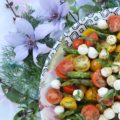 Grilled Asparagus Summer Caprese Salad - Grilled asparagus is topped with halved cherry tomatoes and fresh mozzarella in this room-temperature fresh summer salad. After being drizzled with a simple homemade balsamic vinegar dressing, this asparagus caprese salad instantly transforms into an appetizer, salad, or side dish perfect for your next BBQ, picnic, or cookout.