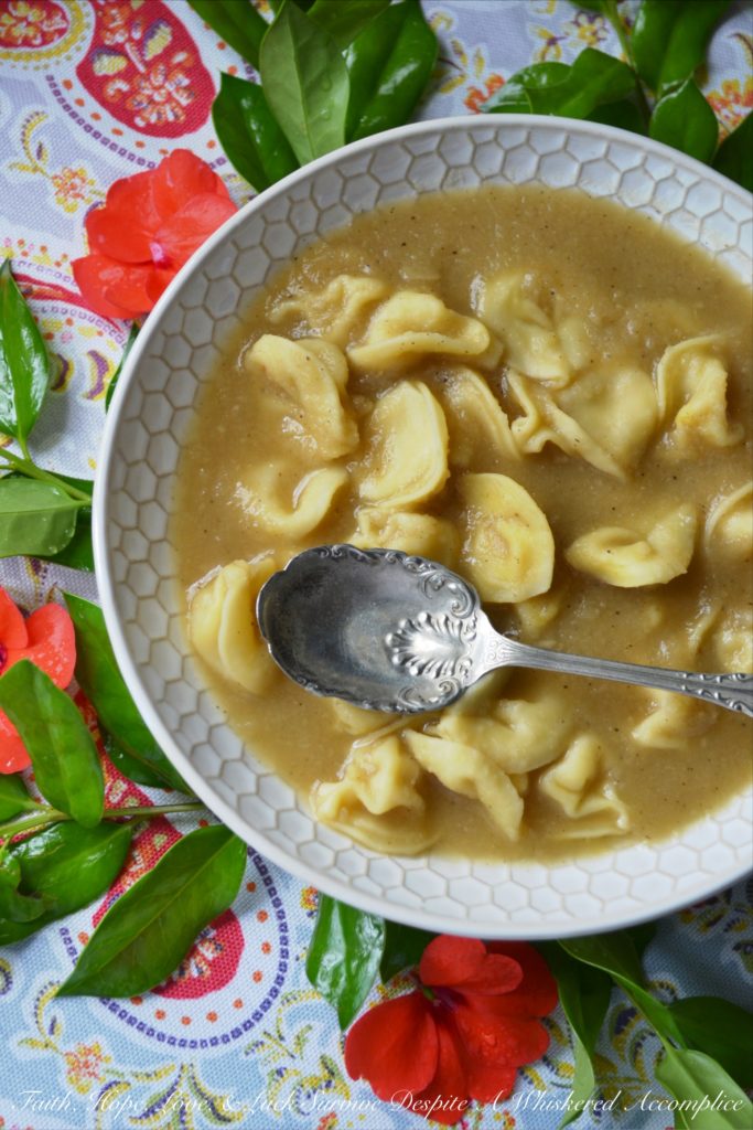 Puréed Parsnip Soup with Cheese Tortellini - If you’ve ever found yourself staring at a pile of parsnips and wondering what on earth to do with them, get ready to meet your new favorite soup. This comforting parsnip soup is packed with flavor and nutrition from its grated parsnips and diced onion, which are puréed until smooth after simmering in vegetable broth. But wait, it gets even better. Just when you think you’re about to serve up a simple meatless puréed soup, in go the mini cheese tortellini, turning this flavorful soup into a meal that’s not only hearty but satisfying and full of flavor. I’m willing to bet even the pickiest eaters at your table will be asking for seconds.