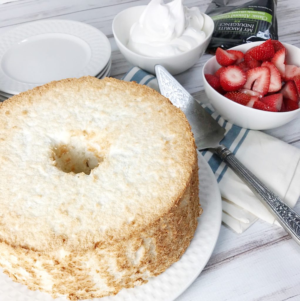 Angel Food Cake - Kelly Lynn's Sweets & Treats - This month we're sharing our best and our absolute favorite recipes for dads in our June monthly recipe round-up. You're sure to find just the right recipe to make for your father this Father's Day.