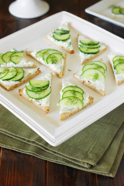 Cucumber Tea Sandwiches - The Kitchen Is My Playground - Welcome to the Friday Frenzy, the best food and craft link party on the web. Visit us this week to see what recipes and crafts we are most excited about.