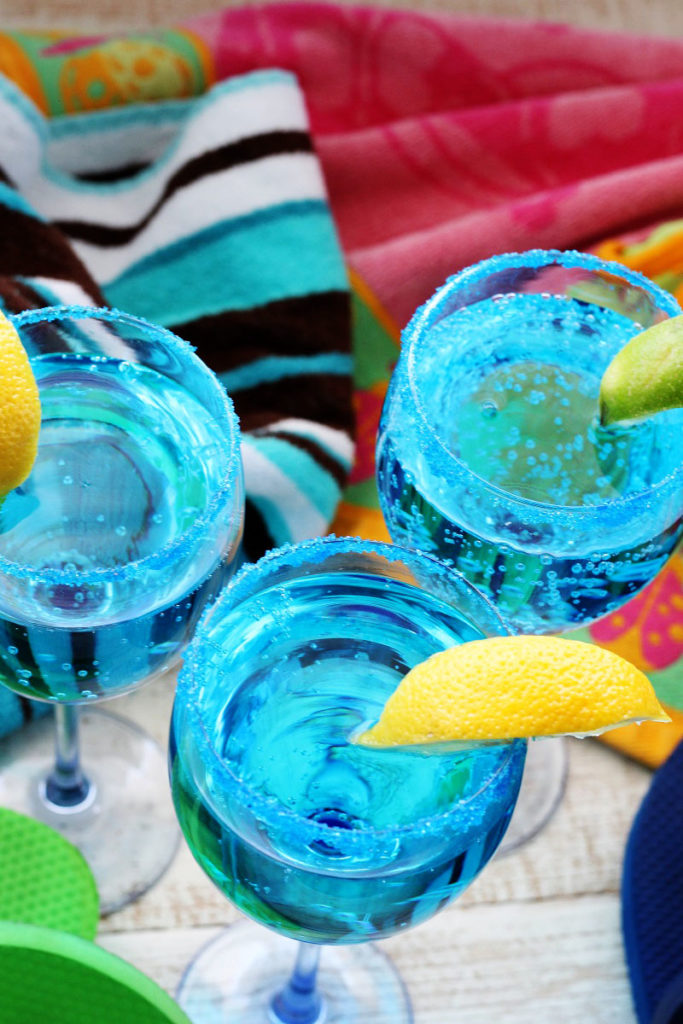 Sparkling Blue Hawaiian Mocktail - My Recipe Treasures - Welcome to the Friday Frenzy, the best food and craft link party on the web. Visit us this week to see what recipes and crafts we are most excited about.