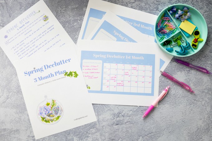 Spring Declutter One Small Space a Week Worksheets - Crafting a Family - Welcome to the Friday Frenzy, the best food and craft link party on the web. Visit us this week to see what recipes and crafts we are most excited about.