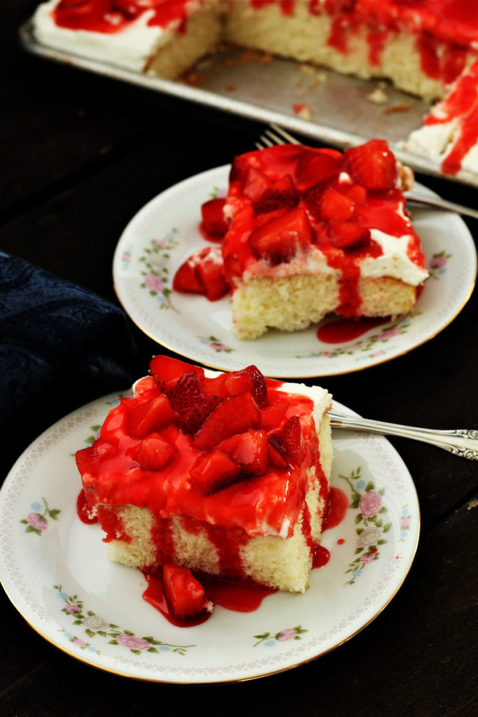 Strawberry Cream Cheese Dessert - My Recipe Treasures - Welcome to the Friday Frenzy, the best food and craft link party on the web. Visit us this week to see what recipes and crafts we are most excited about.