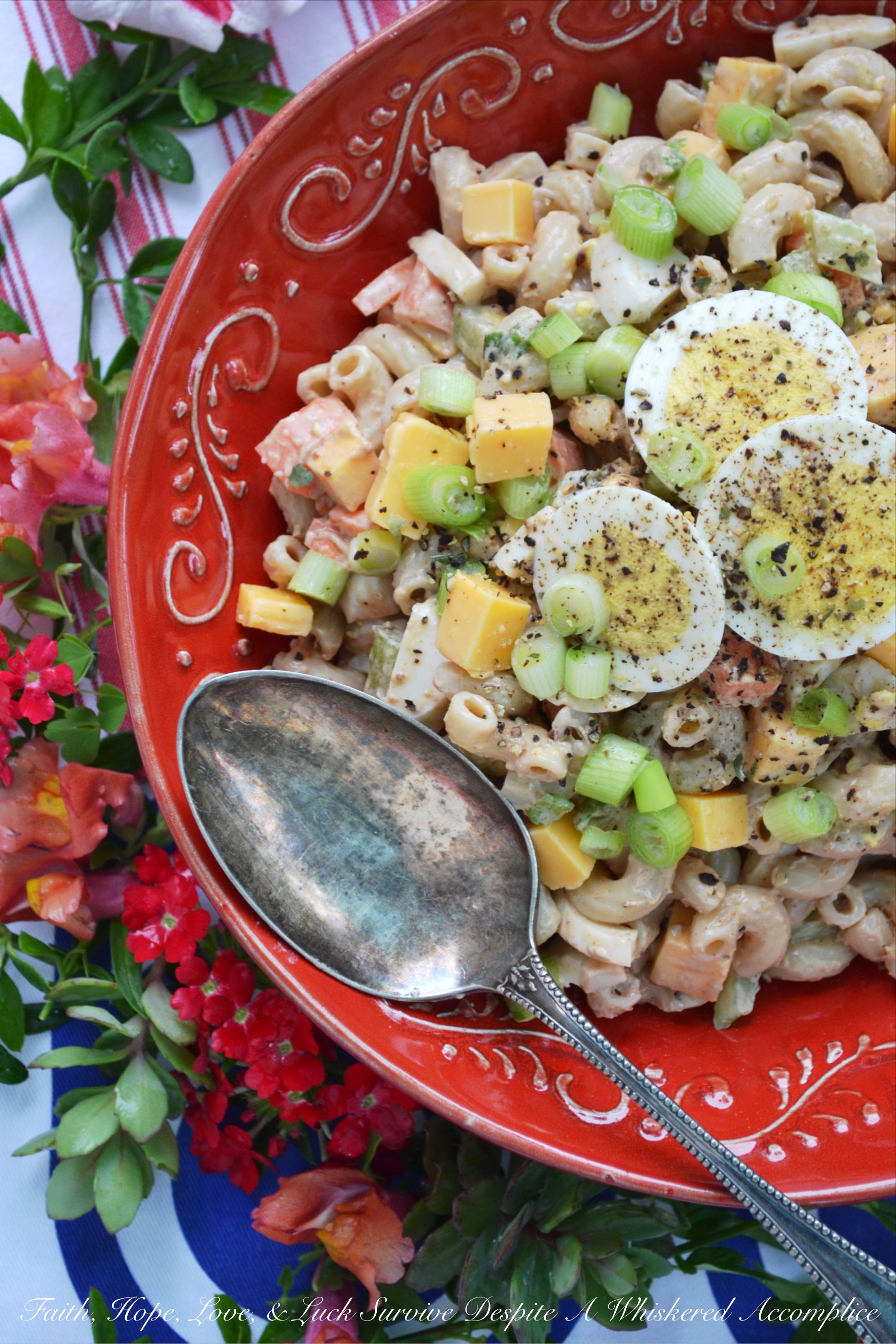 BBQ Cheddar Summer Macaroni Salad