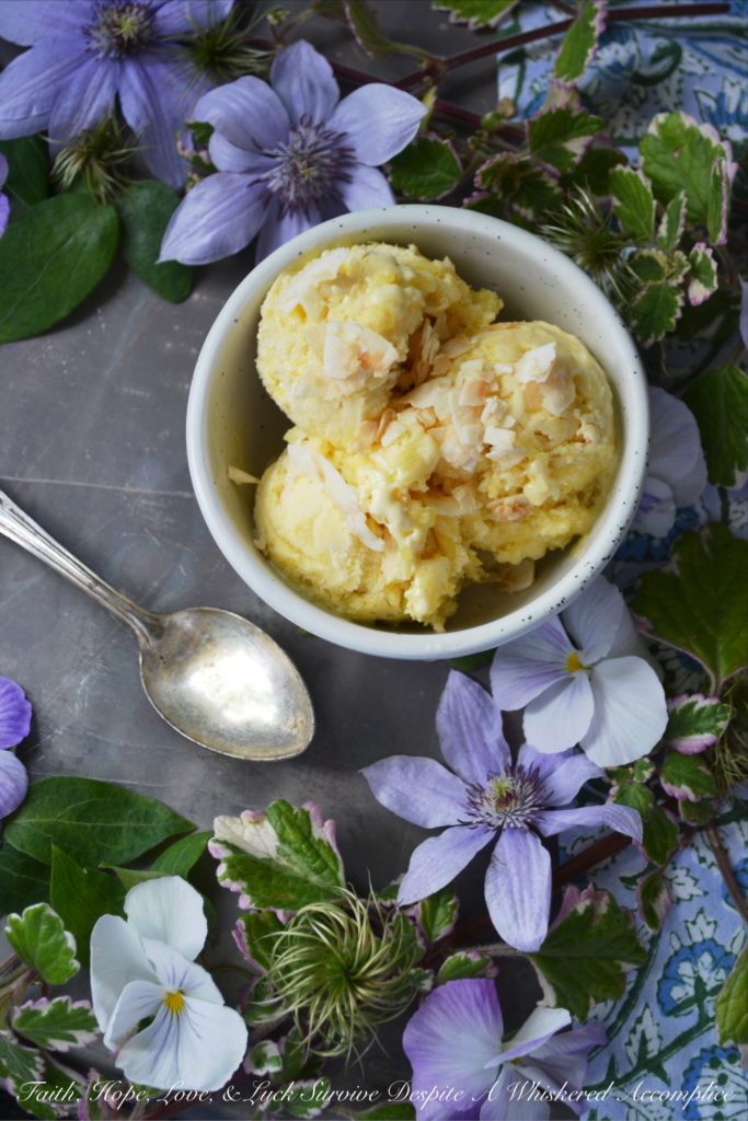 Buttery Pineapple & Coconut Frozen Custard - Looking for a sweet treat to help beat the summer heat? This frozen custard is truly a decadent warm-weather dessert thanks to the addition of toasted coconut and a swirled-in pineapple butter sauce. You'll find that this buttery ice cream has just the right amount of sweet tropical flavor to keep you coming back for more.