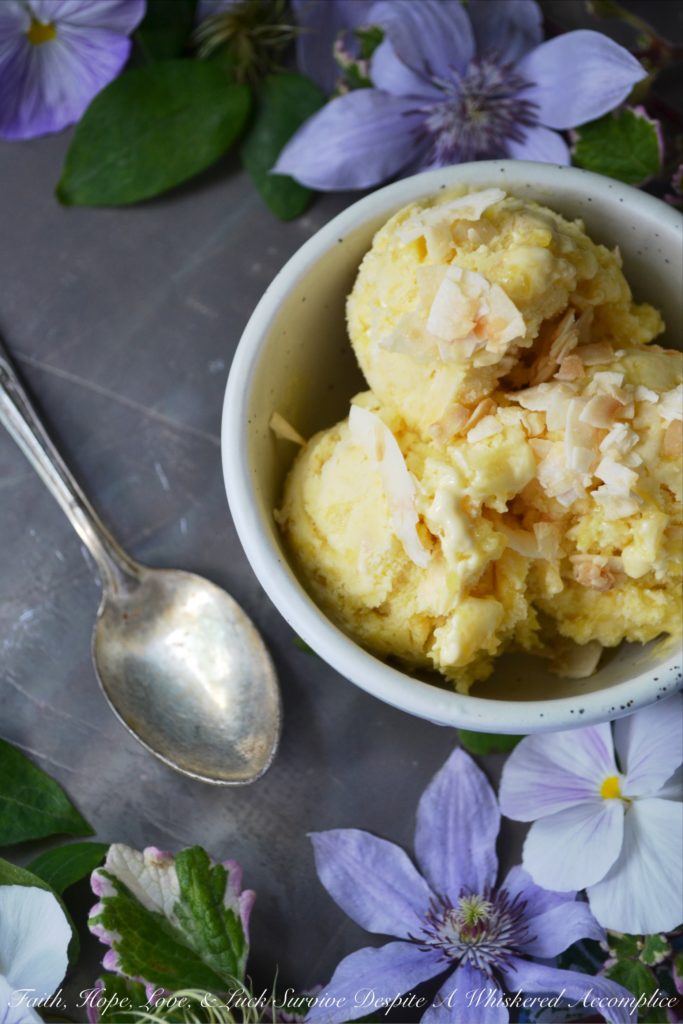 Buttery Pineapple & Coconut Frozen Custard - Looking for a sweet treat to help beat the summer heat? This frozen custard is truly a decadent warm-weather dessert thanks to the addition of toasted coconut and a swirled-in pineapple butter sauce. You'll find that this buttery ice cream has just the right amount of sweet tropical flavor to keep you coming back for more.