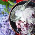 Red, White, & Blue Ricotta Ice Cream - This summer, celebrate the 4th of July with red, white, and blue ice cream made using ricotta, milk, and heavy whipping cream. Swirl in homemade blueberry sauce and finely chopped fresh cherries to create a patriotic dessert your entire family will enjoy.