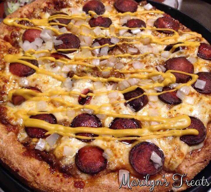 Chili Dog Pizza - Marilyns Treats - Welcome to the Friday Frenzy, the best food and craft link party on the web. Visit us this week to see what recipes and crafts we are most excited about.