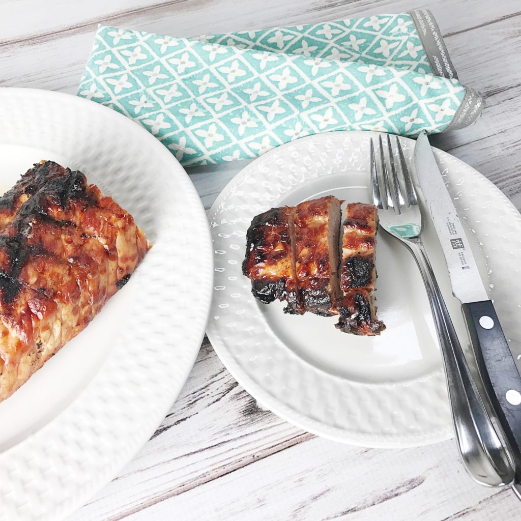 Grilled Pork Tenderloin - Kelly Lynn's Sweets & Treats - The month of July is all about summer cookouts, picnics, and barbecues. We're sharing our favorite red, white, and blue patriotic themed recipes to help get you in the 4th of July spirit.