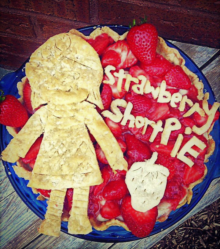 Strawberry Shortcake Pie - Pies & Prejudice - The month of July is all about summer cookouts, picnics, and barbecues. We're sharing our favorite red, white, and blue patriotic themed recipes to help get you in the 4th of July spirit.