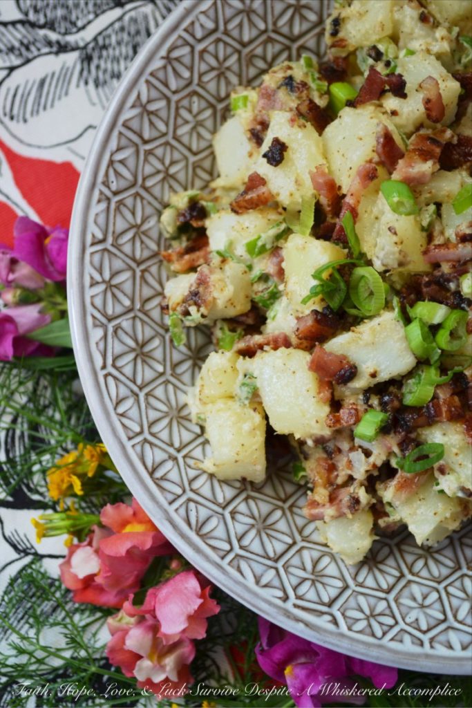 Summer BBQ Bacon Potato Salad - Looking for a new and unique side salad for your next summer cookout, barbecue, or picnic? Look no further. We have you covered with our Top 10 favorite summer side salad recipes.