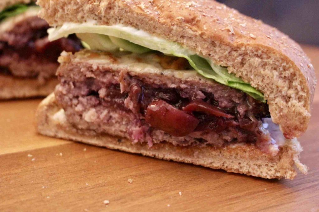Cherry-Stuffed Lamb Burges - By the Pounds - Welcome to the Friday Frenzy, the best food and craft link party on the web. Visit us this week to see what recipes and crafts we are most excited about.
