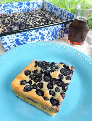 Baked Blueberry Ginger Pancake - Jolene's Recipe Journal - Welcome to the Friday Frenzy, the best food and craft link party on the web. Visit us this week to see what recipes and crafts we are most excited about.